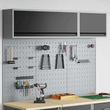 Tool Cabinet Set with Shelf 5 pcs Black Powder-Coated Steel 3321412
