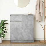 Sideboard with Drawer Concrete Grey 71x35x84 cm Engineered Wood 861592