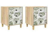 Bedside Cabinet GOTHA 2 pcs Sonoma Oak 36 x 33 x 60 cm 8007308