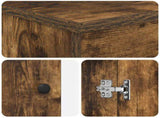 Bathroom Furniture Set Smoked Oak Engineered Wood 3404236