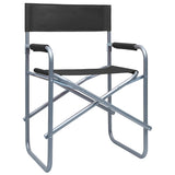 Director's Chair Set of 2 Black Steel, Polyester Standard 47918