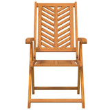 Garden Chair 4 pcs Brown 57 x 72 x 109 cm Solid Acacia Wood 3154134