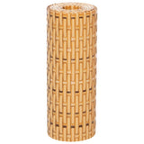 Balcony Screens 10 pcs Light Brown 255x19 cm Poly Rattan 156317