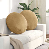 Seat Cushions 2 pcs Brown 80 x 29 cm Velvet 42014256