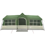 Family Tent with Roof Green and Beige 622 x 295 x 238 cm 4100700