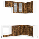 Kitchen Unit LYON 8 pcs Smoked Oak Engineered Wood 3438511
