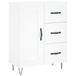 Highboard White 69.5x34x180 cm Engineered Wood 3190013