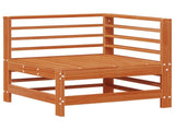 Garden Lounge Set 7 pcs Wax Brown Solid Pine Wood 3418106