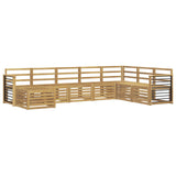 Outdoor Sofa Set 8 pcs White 306 x 187.5 x 73 cm 3392324