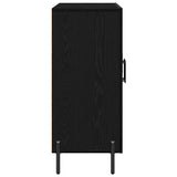 Sideboard Black Oak 90 x 34 x 80 cm Engineered Wood 869081
