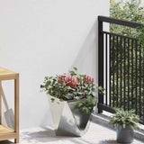 Planter 2 pcs Silver 30 x 30 x 30 cm Galvanised Steel 883819