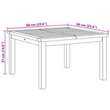 Coffee Table Brown 60 x 60 x 36 cm Solid Teak Wood 42002298