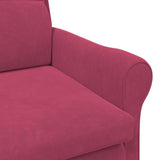 Armchair Wine red 76 x 94 x 102 cm Velvet 42009862