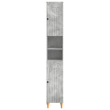 Bathroom Cabinet with Open Shelf ALKMAAR Concrete Grey 896158