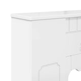 Fireplace Surround High Gloss White 93 x 20 x 89 cm 8006628