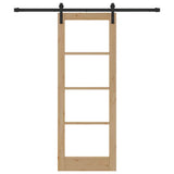 Sliding Door ORKDAL Natural and Black 73.5 x 198.5 cm 3331819