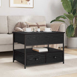 Coffee Table Black Oak 70 x 50 x 54.5 cm Engineered Wood 883050