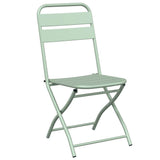 Garden Folding Chair Folding 2 pcs Light Mint 42 x 52 x82cm 42002940