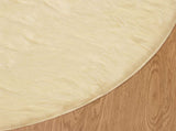 Faux Sheepskin Rug TAFALLA Cream 160 cm Polyester 42021516