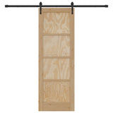 Sliding Door ORKDAL Natural 73.5 x 211 cm Solid Pine Wood 3445603