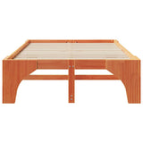 Bed Frame Brown 120 x 200 cm Solid Pine Wood 872991