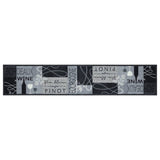Kitchen Rug Washable Wine Grey 60x300 cm Velvet 4005601