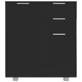 Sideboard Black Engineered Wood 71 x 35 x 80 cm Sideboard 283716