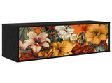 Wall-mounted TV Cabinet GENNEP 102 x 33 x 40 cm Black Oak 8007162
