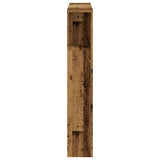Headboard Cabinet Old Wood 100x18.5x102.5 cm Engineered Wood 856876