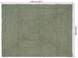 Area Rugs Rectangular Olive Green 160 x 160 cm Jute 42010459