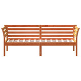 Day Bed without Mattress Wax Brown 90x190 cm Single Solid Wood Pine 842881