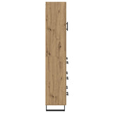 Highboard with Drawer 2 pcs Artisan Oak Engineered Wood 3415996