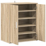Shoe Cabinet Sonoma Oak 60x35x70 cm Engineered Wood 808921