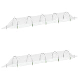 Netting Tunnels 2 pcs 1.5x5 m Fibreglass and PP 3281495