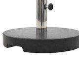 Parasol Base Black Granite and Stainless Steel 20 kg 45068