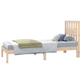 Bed Frame without Mattress Solid Wood Small Single 3103893