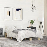 Bed Frame without Mattress Sonoma Oak 120x190 cm Small Double 845888