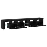TV Cabinet 2 pcs Black Oak 230 x 36.5 x 40 cm Engineered Wood 3332526