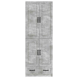Cabinet Set 2 pcs Concrete Grey Engineered Wood 3416937