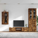 TV Cabinet Set FLORIN 3 pcs Smoked Oak Engineered Wood 3397969