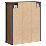 Bathroom Wall Cabinet with Mirror Brown Oak 50x21x60 cm 861906