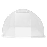 Greenhouse White Polyethylene mesh fabric and galvanised steel 9m 45749