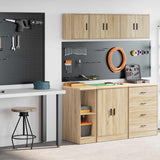 Garage Cabinets 2 pcs Sonoma Oak Engineered Wood 3328262