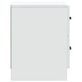 Bedside Cabinet White 43 x 34.5 x 44.5 cm Engineered Wood 895675