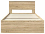 Bed Frame with Headboard Sonoma 90 x 190 cm Engineered wood 3407924