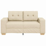 Sofa Cream 160 x 77 x 82 cm Fabric 4105075