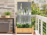 Garden Privacy Screen Silver 50 x 140 cm Galvanised steel 876313