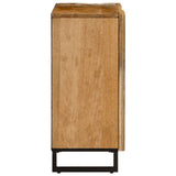 Sideboard 90x34x75 cm Solid Wood Rough Mango 377574
