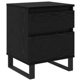 Bedside Cabinet 2 pcs Black Oak 40 x 35 x 50 cm Engineered Wood 882668