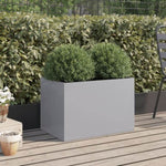 ZNTS Planter Silver 62x40x39 cm Galvanised Steel 841600